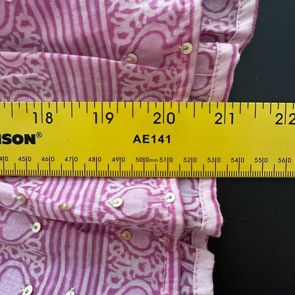 Bell by Alicia Bell Pink 'Callie' Long Sleeve Ruffle Top (XS) - Picture 8 of 12